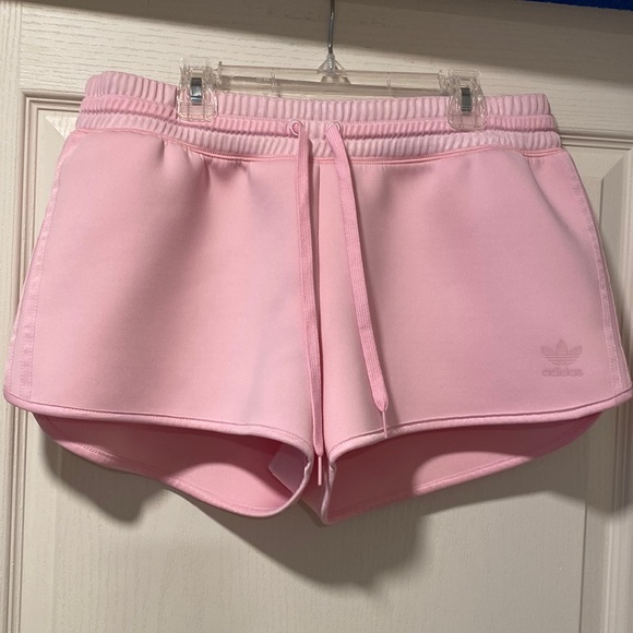 Adidas L Pink Scuba Shorts - Picture 1 of 10